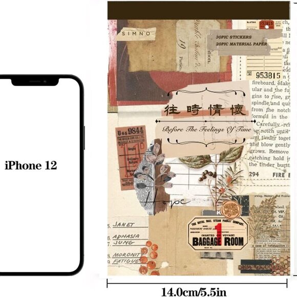 410 Aesthetic Scrapbook Stickers, Vintage Stickers for journaling 20 Scrapbook P - Picture 2 of 6